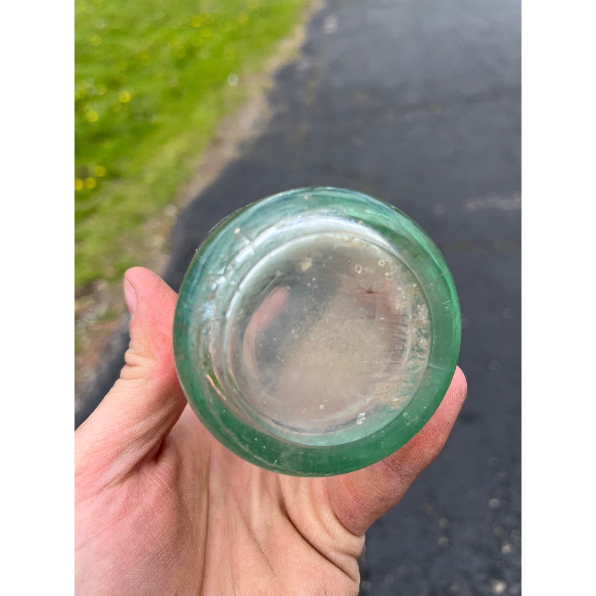 Vintage Waupun Bottling Works Wisconsin 7 1/2 Glass Embossed Soda Bottle