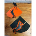 Vintage 1950s Flying Witch Halloween Party Hats Lot (2) Tissue Paper