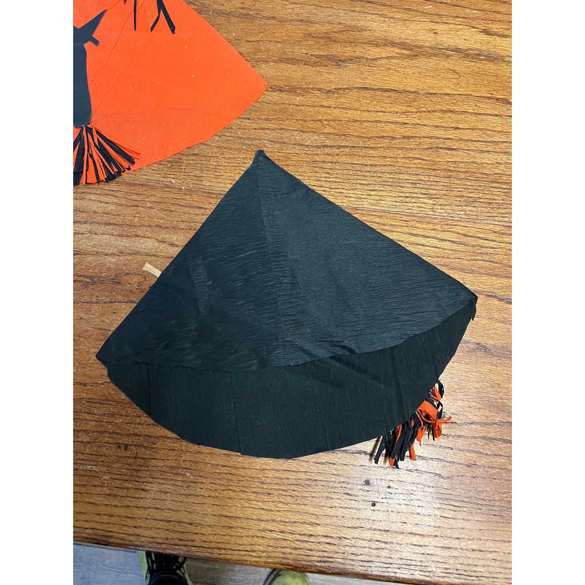 Vintage 1950s Flying Witch Halloween Party Hats Lot (2) Tissue Paper