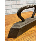 Antique Tailor's Iron Twisted Handle 21lb Clothes Press Cast Flat Door Stop