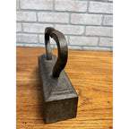 Antique Tailor's Iron Twisted Handle 21lb Clothes Press Cast Flat Door Stop