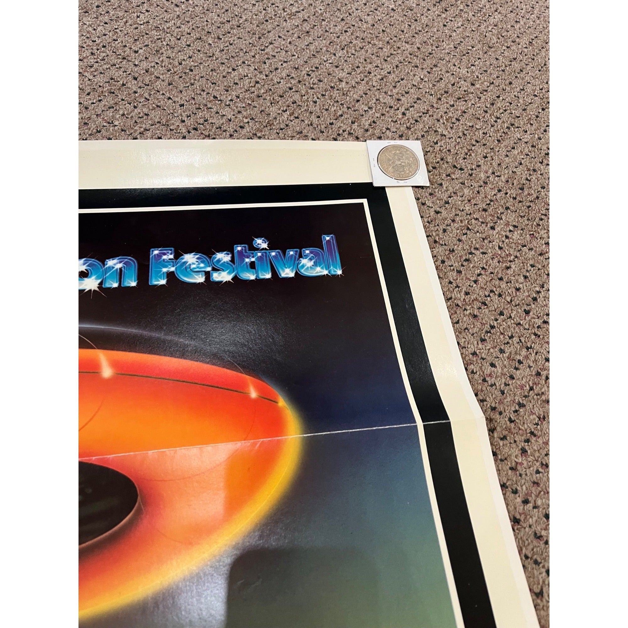 Vintage 1977 Fantastic Animation Festival Original Movie Poster 27x41 Pink Floyd