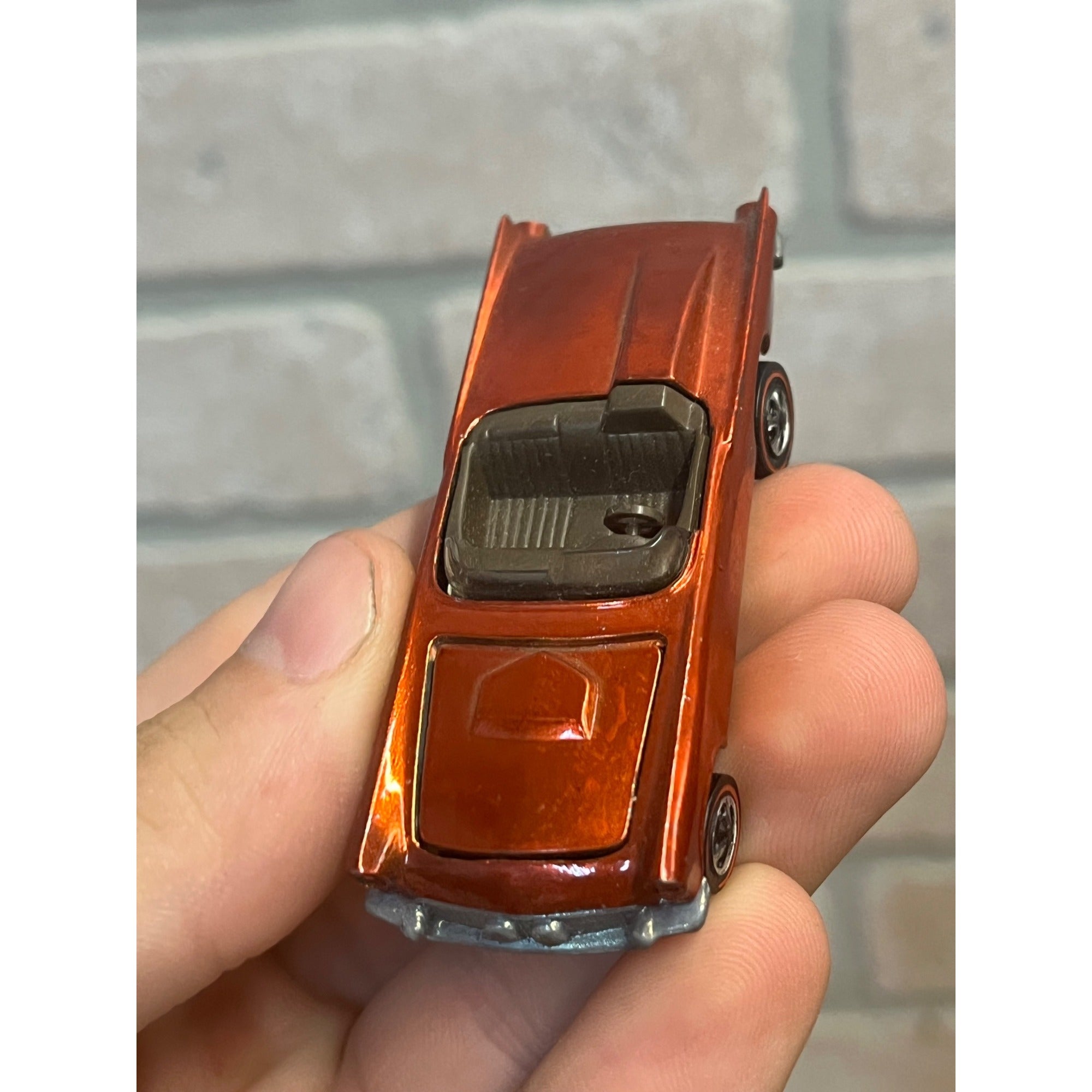 Vintage Hot Wheels Redline 1968 Classic '57 T-Bird Thunderbird Orange - MINTY