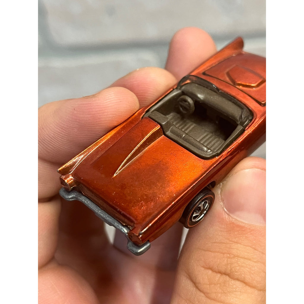 Vintage Hot Wheels Redline 1968 Classic '57 T-Bird Thunderbird Orange - MINTY