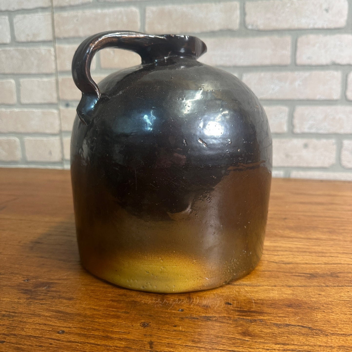 Antique Red Wing Brown Glazed Syrup Jug Moonshine Crock Stoneware 1 Gallon