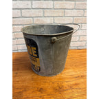Vintage Mutual Dairyade Advertising Galvanized Farm Feed Bucket Pail Calves Pigs