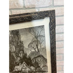 Vintage Art Deco Buzza Motto Pal of My Heart Framed Mottograph