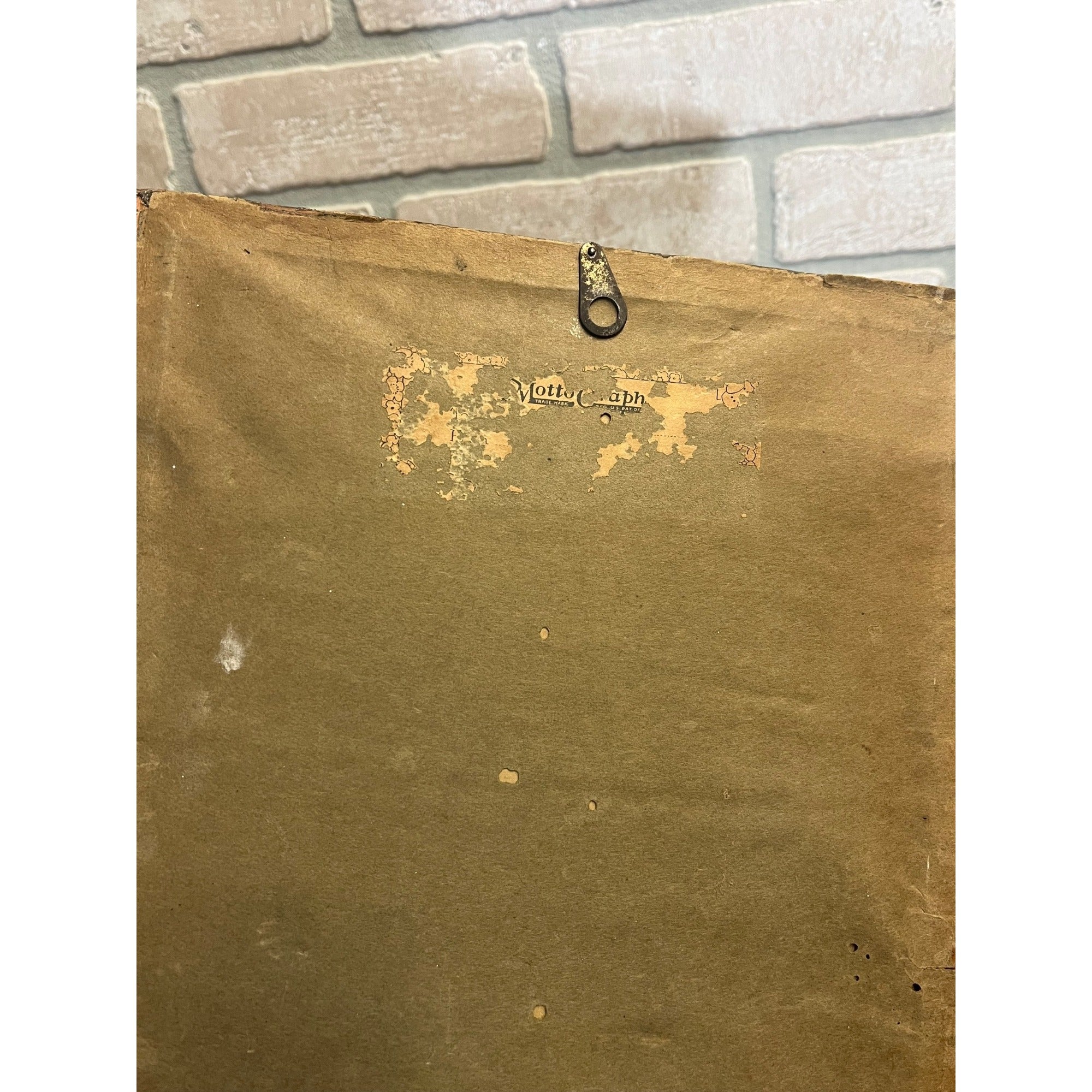 Vintage Art Deco Buzza Motto Pal of My Heart Framed Mottograph