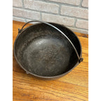 Antique 19th c. Cast Iron Gate Marked 1800s Cowboy Kettle Camping Cookware Pot