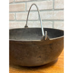 Antique 19th c. Cast Iron Gate Marked 1800s Cowboy Kettle Camping Cookware Pot