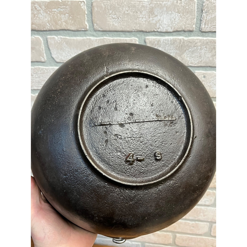Antique 19th c. Cast Iron Gate Marked 1800s Cowboy Kettle Camping Cookware Pot