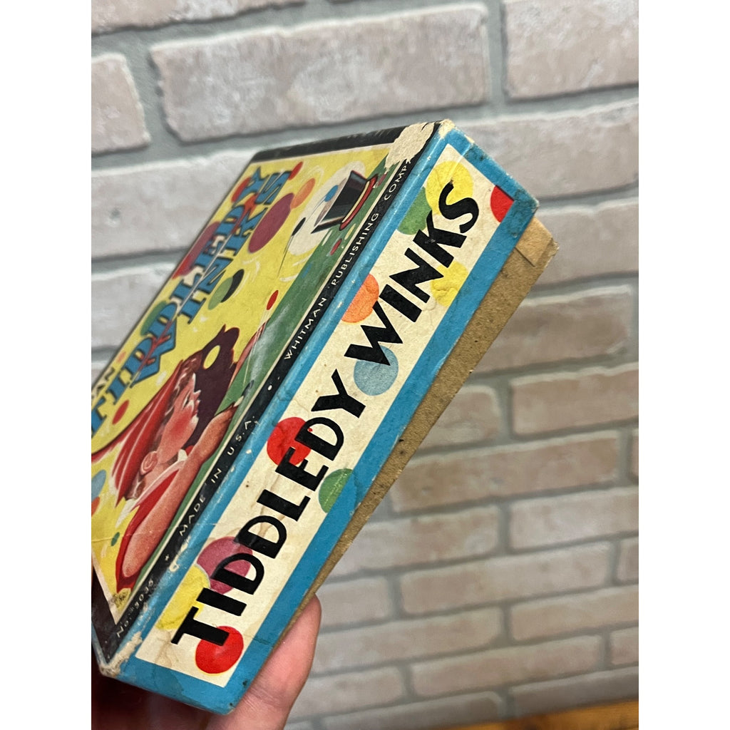 Vintage Peter Pan Tiddledy Winks Game USA Whitman Publishing Company Circa 1940 Incomplete