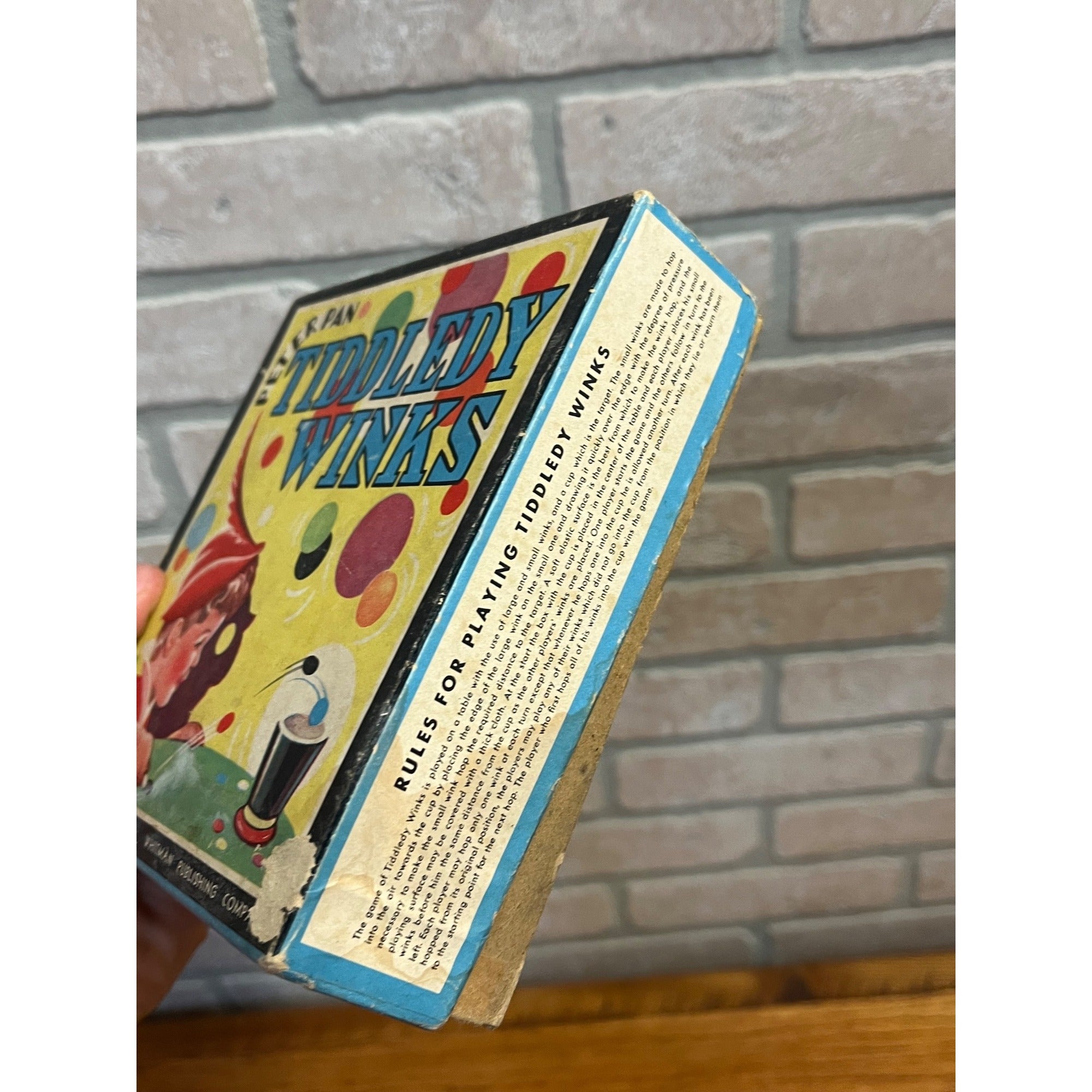 Vintage Peter Pan Tiddledy Winks Game USA Whitman Publishing Company Circa 1940 Incomplete