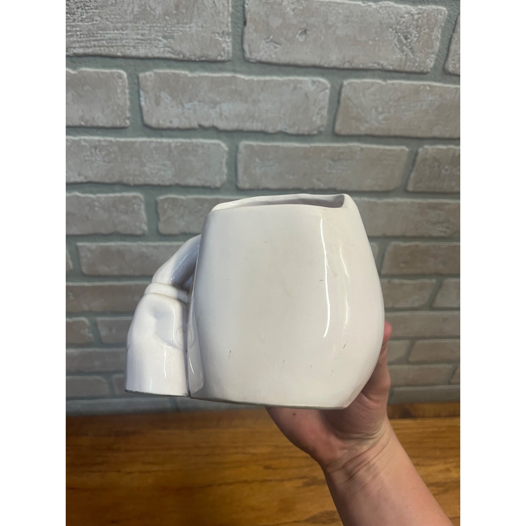 Vintage Novelty Breast Boob Ceramic Mug Cup Risque Adult Humor Gag Gift Lot of 2