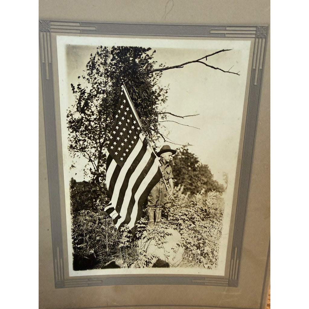 Antique Early Boy Scouts of America BSA Cabinet Photos Lot (3) Wisconsin c1916