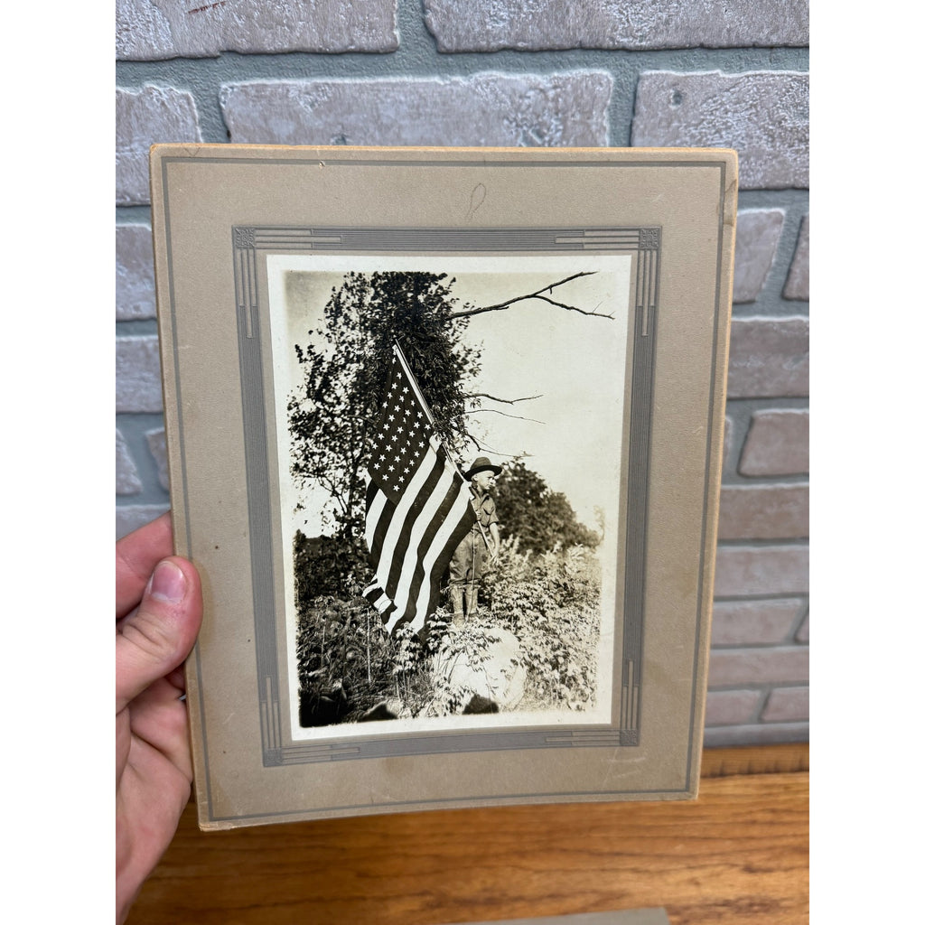 Antique Early Boy Scouts of America BSA Cabinet Photos Lot (3) Wisconsin c1916