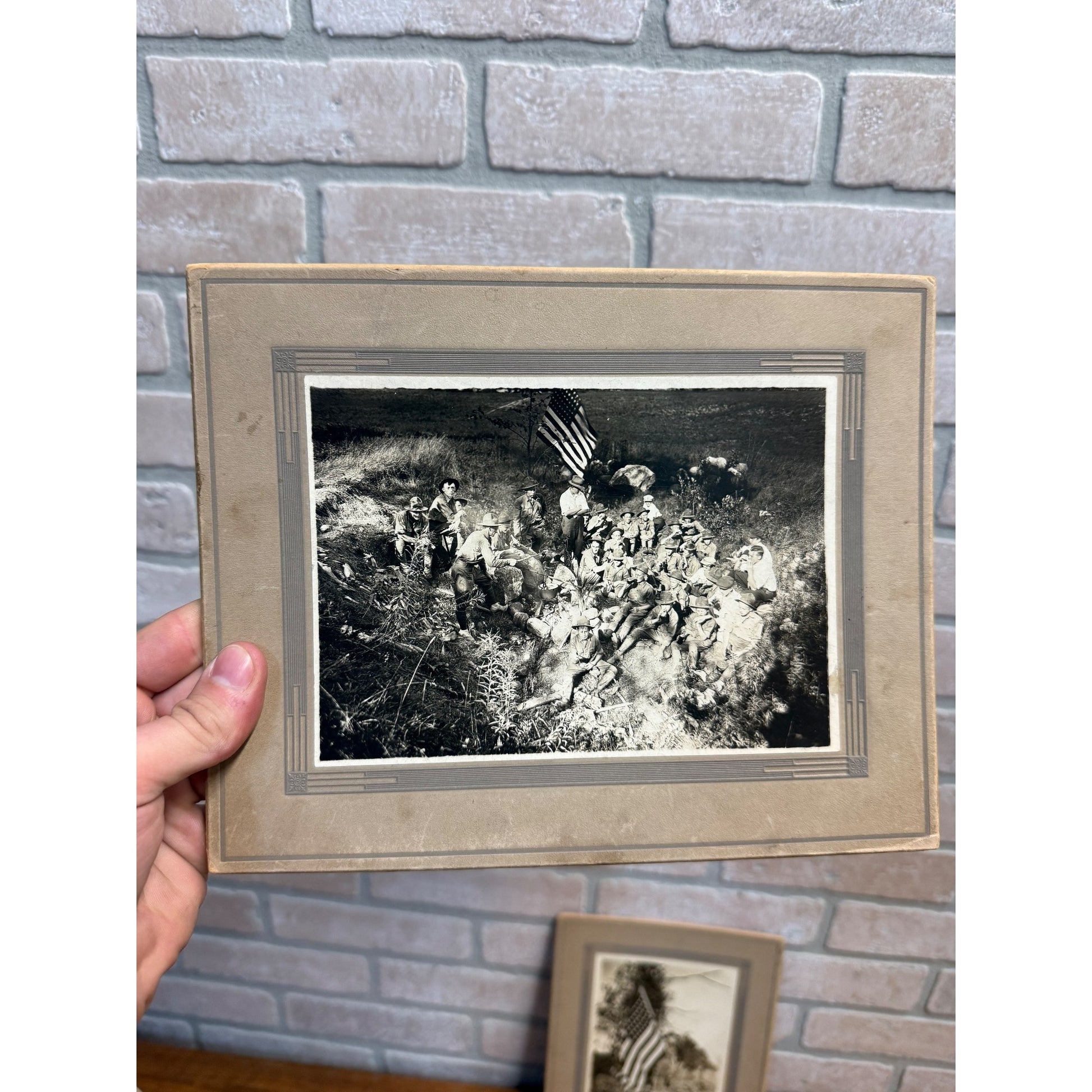 Antique Early Boy Scouts of America BSA Cabinet Photos Lot (3) Wisconsin c1916