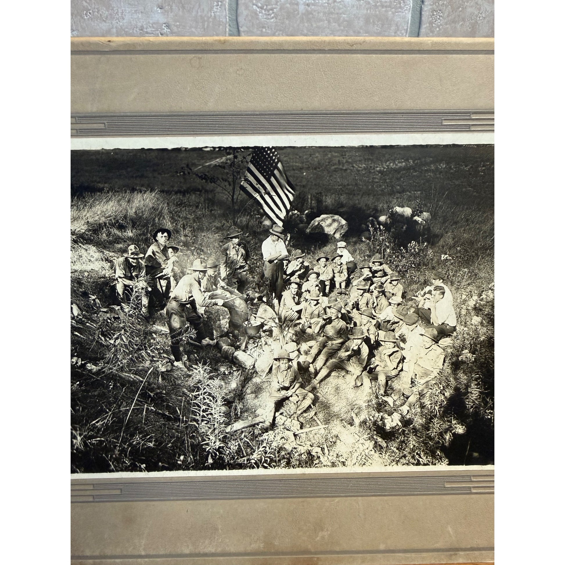 Antique Early Boy Scouts of America BSA Cabinet Photos Lot (3) Wisconsin c1916