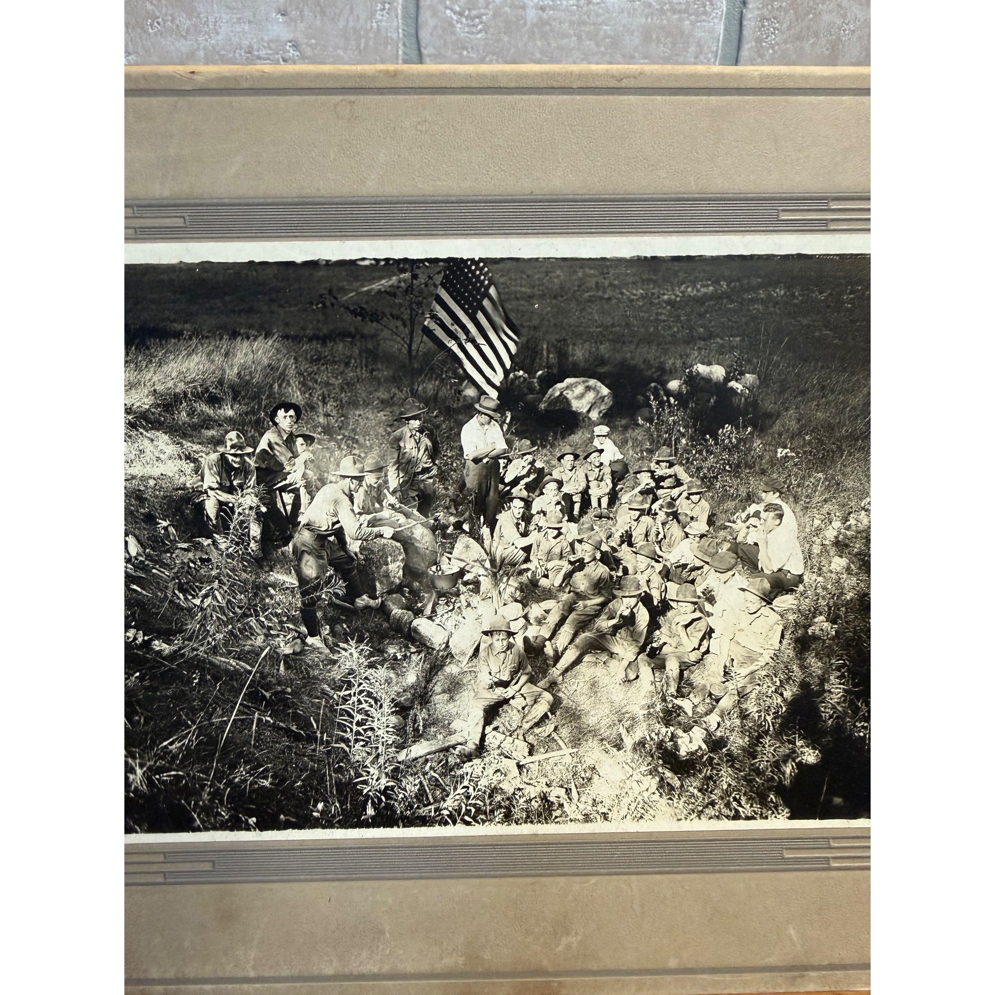Antique Early Boy Scouts of America BSA Cabinet Photos Lot (3) Wisconsin c1916