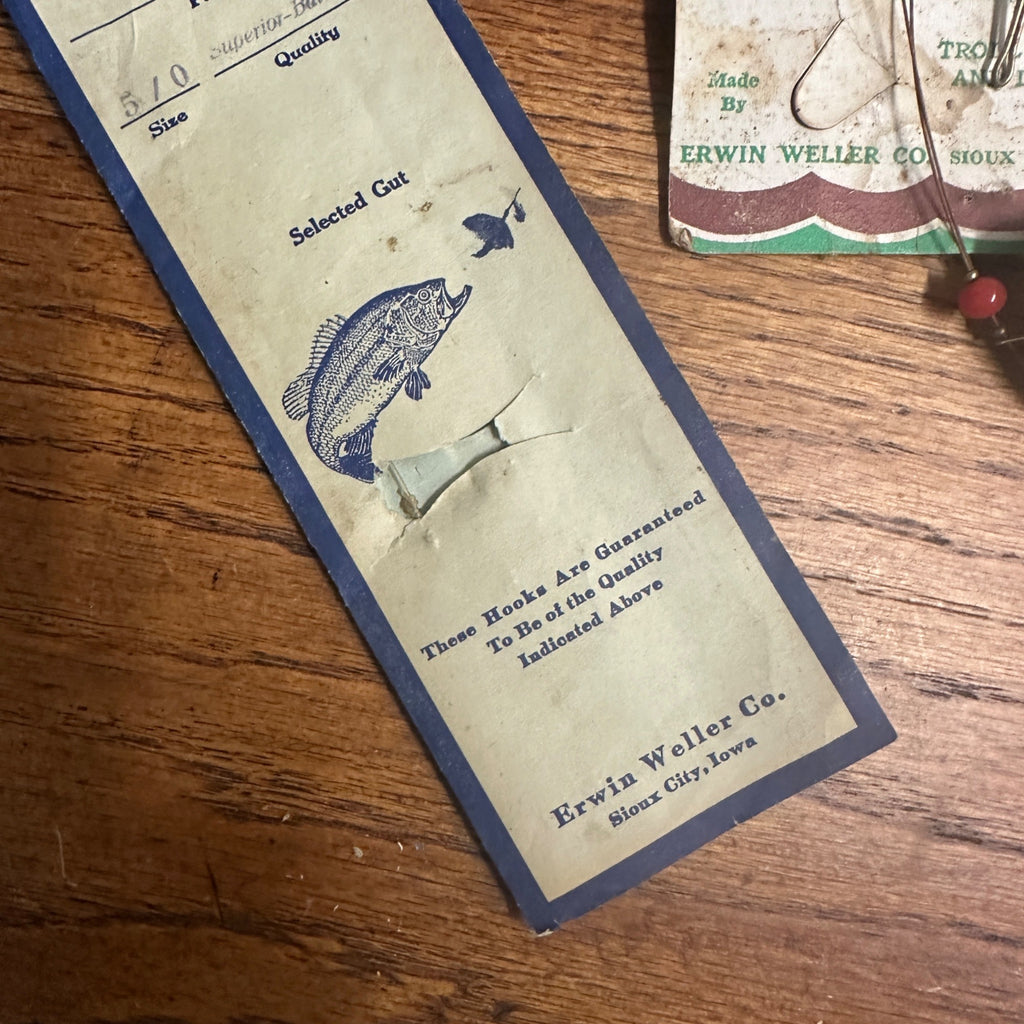 Vintage Lot of Erwin Weller Strip-On Spinner Bait Lures Fishing