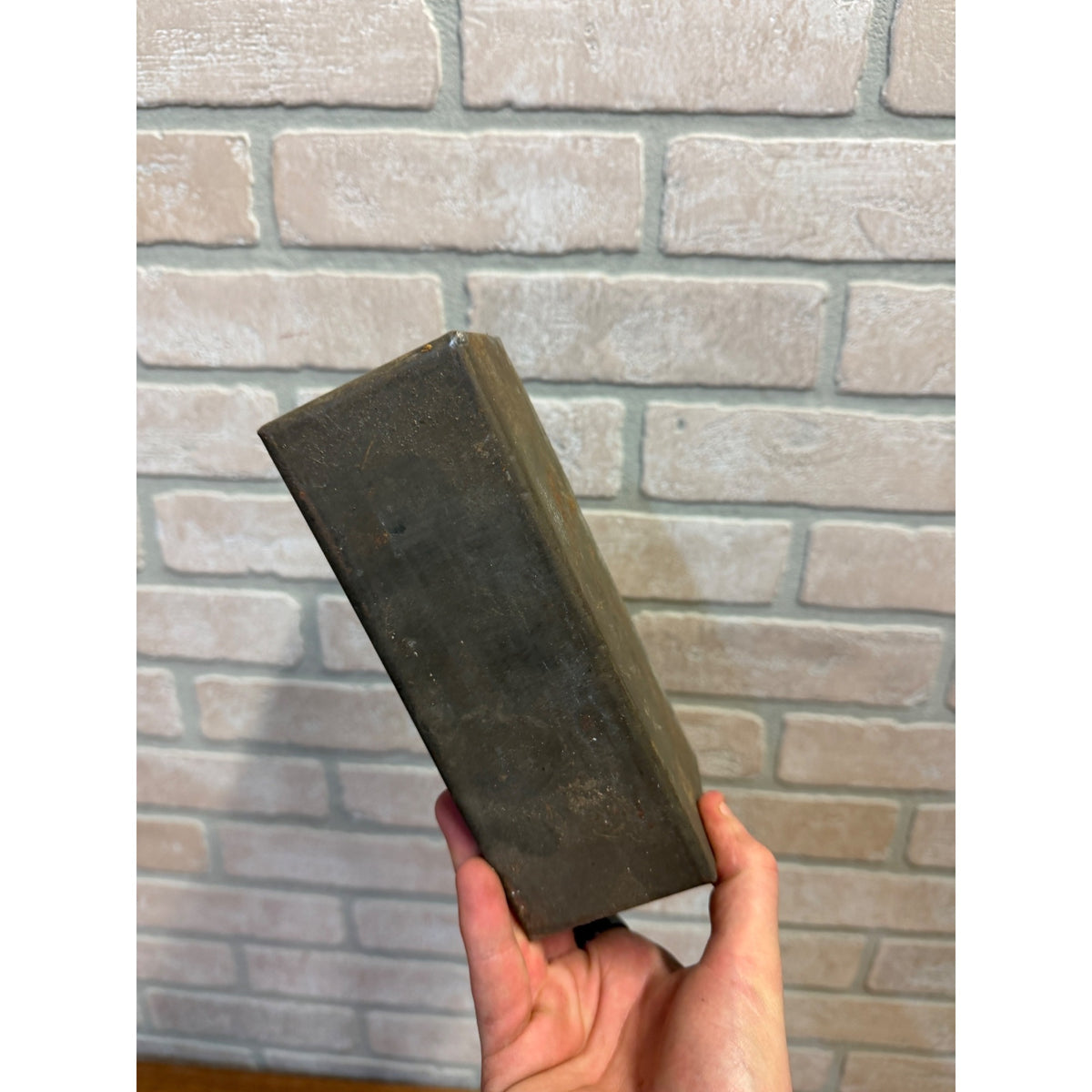 Vintage Hinged Tin Metal Storage Box Farmhouse Rustic Decor