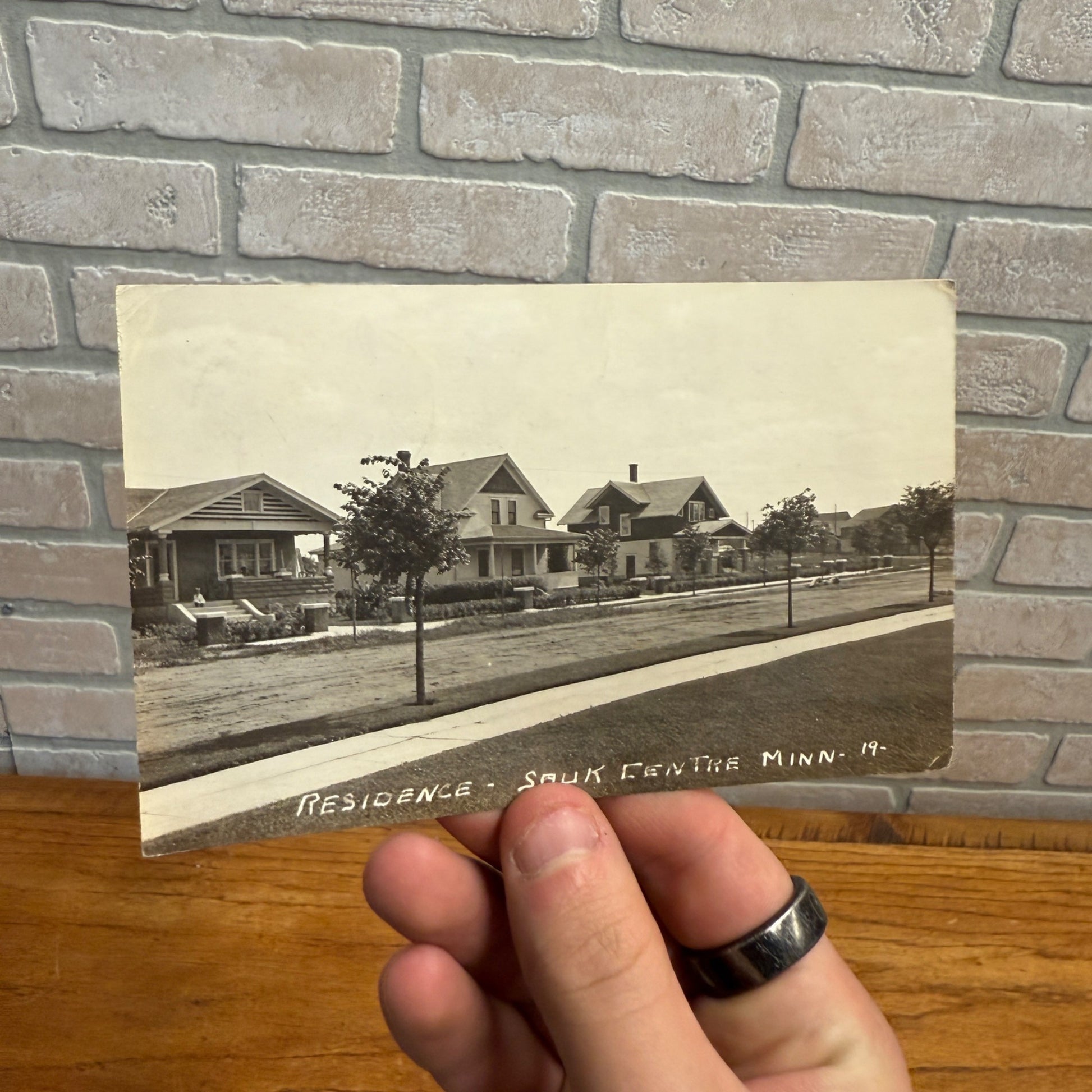 RPPC Residence Sauk Centre Center Minnesota MN Postcard Photo