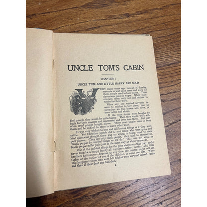 Vintage c1910s Uncle Tom's Cabin Childrens Book Hardcover Donohue Young Folks