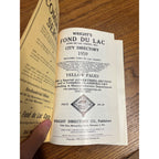 Vintage 1959 Fond du Lac Wisconsin Buisness Directory Hardcover Book Ads Wis WI