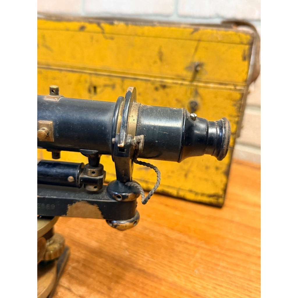 Antique R Seelig & Son Chicago Surveyor Transit Level No 2669 w Original Case