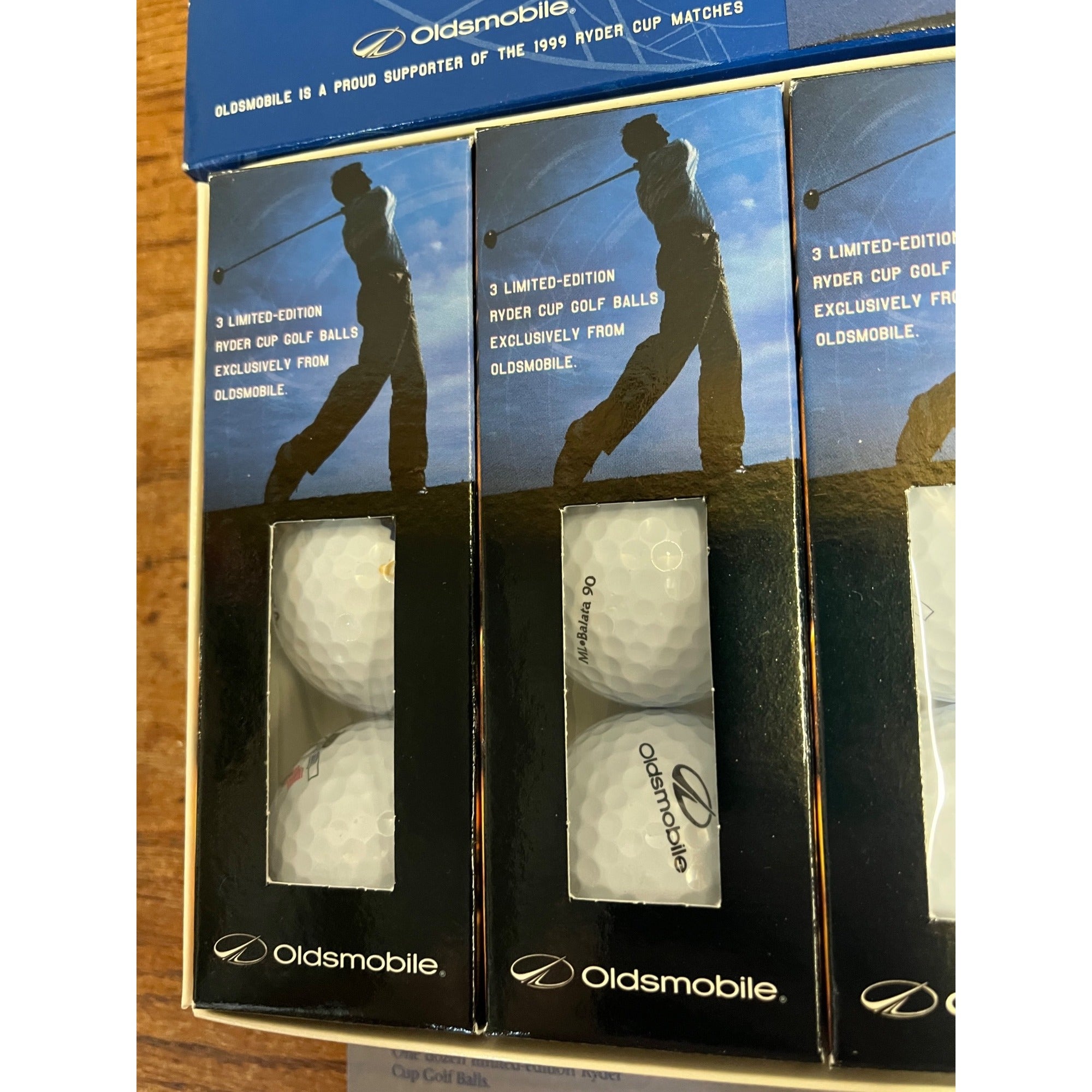 1999 Ryder Cup Dozen Golf Balls NOS NEW Boxed Set Oldsmobile