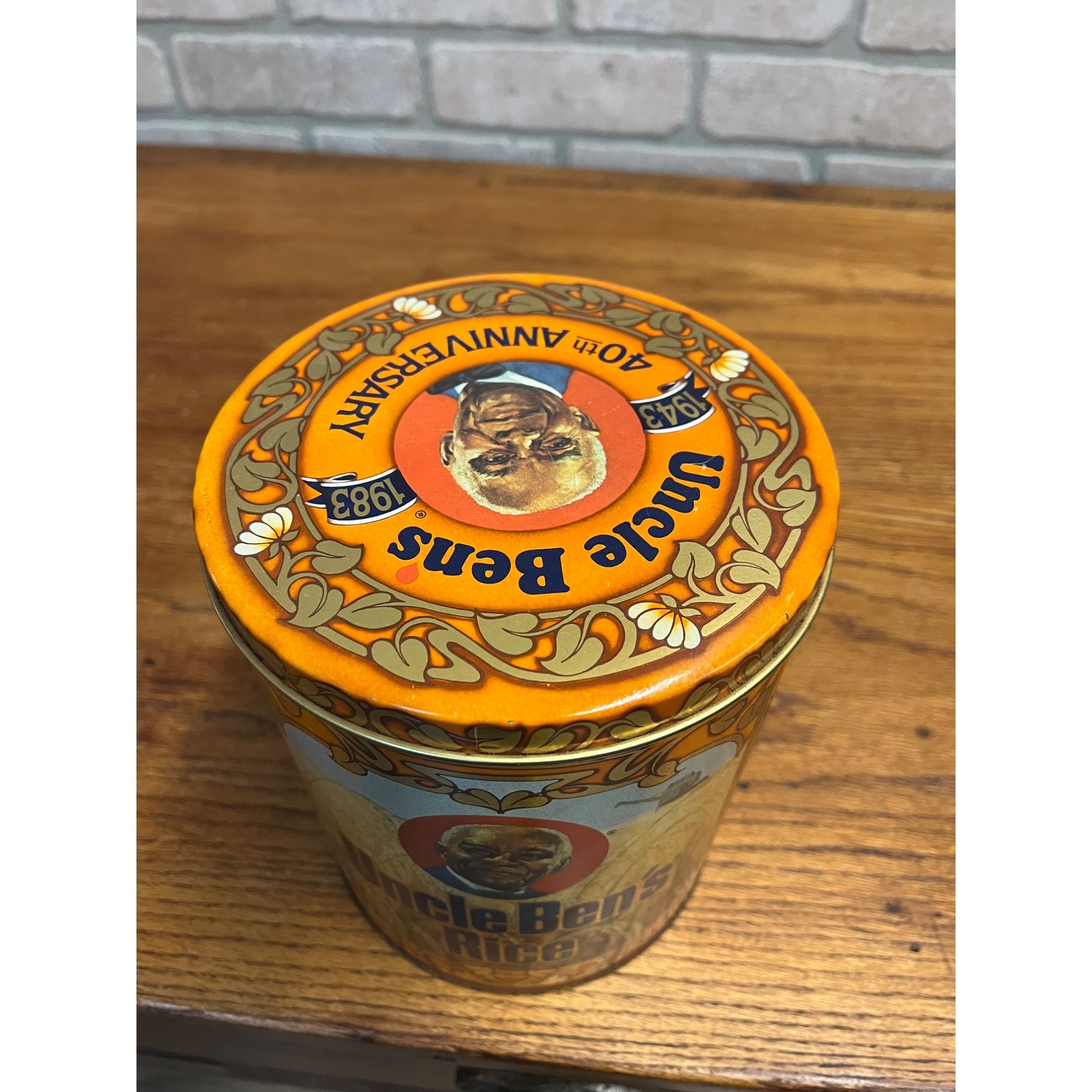 Vintage 1983 Uncle Ben's Rice 40th Anniversary Limited Edition Tin Advertising