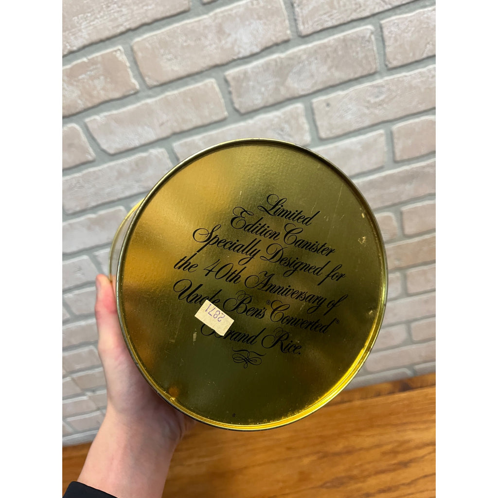 Vintage 1983 Uncle Ben's Rice 40th Anniversary Limited Edition Tin Advertising