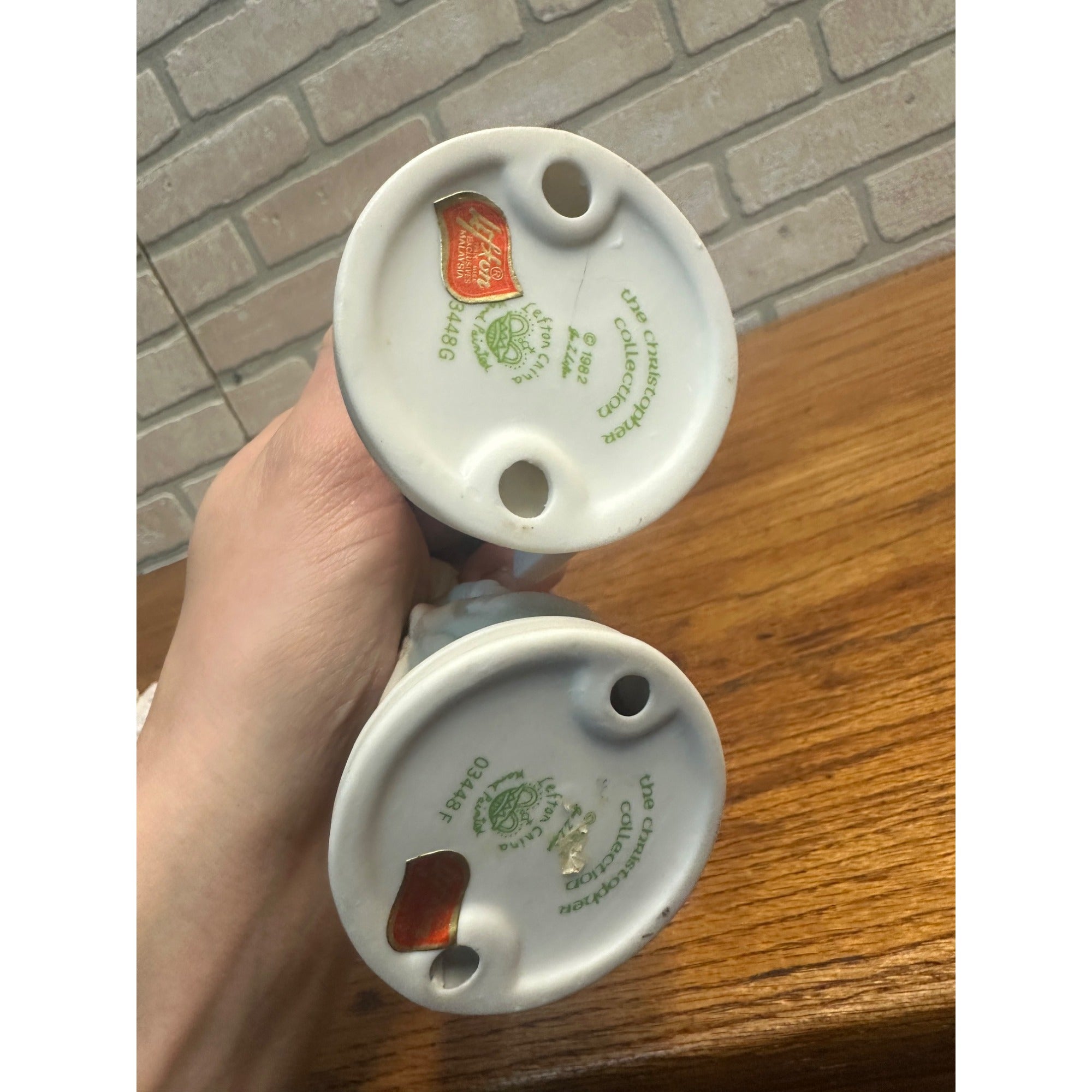 Vtg 1982 Lefton Birthday Girl Figurines 4-7 The Christopher Collection Set of 4