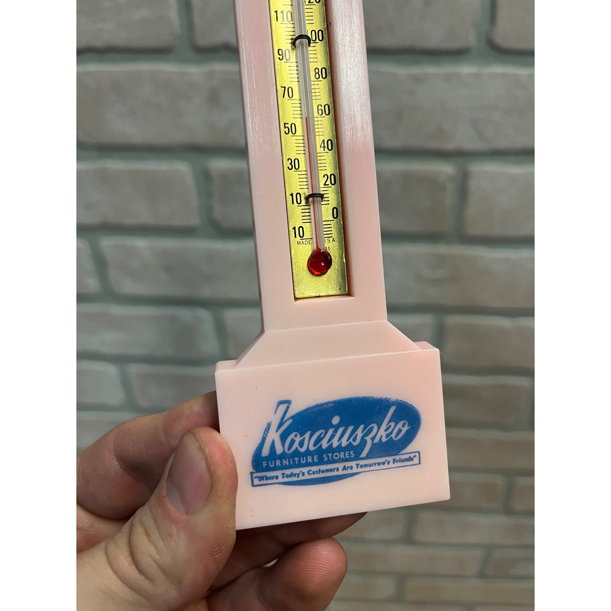 Vintage 1950s Kosciuszko Furniture Store Milwaukee Advertising Therm Sign