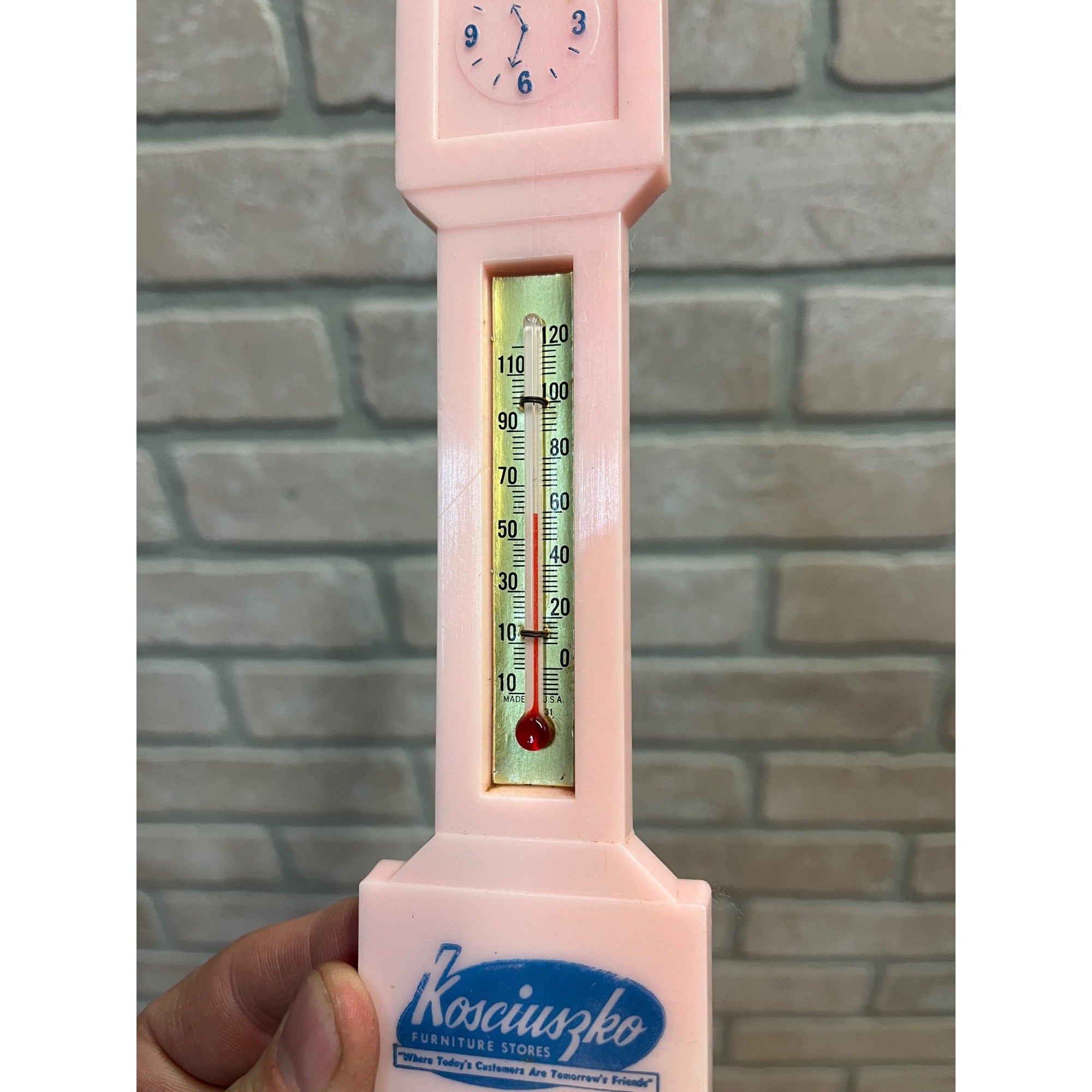 Vintage 1950s Kosciuszko Furniture Store Milwaukee Advertising Therm Sign