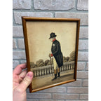 Original c1812 King George II of England Framed Print Napoleonic War Period Era