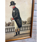 Original c1812 King George II of England Framed Print Napoleonic War Period Era