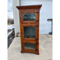 Antique Oak Commercial Ice Box 3-Door Fridge Grocery Store