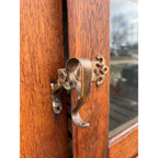 Antique Oak Commercial Ice Box 3-Door Fridge Grocery Store