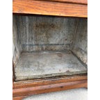 Antique Oak Commercial Ice Box 3-Door Fridge Grocery Store