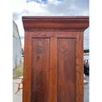 Antique Oak Commercial Ice Box 3-Door Fridge Grocery Store