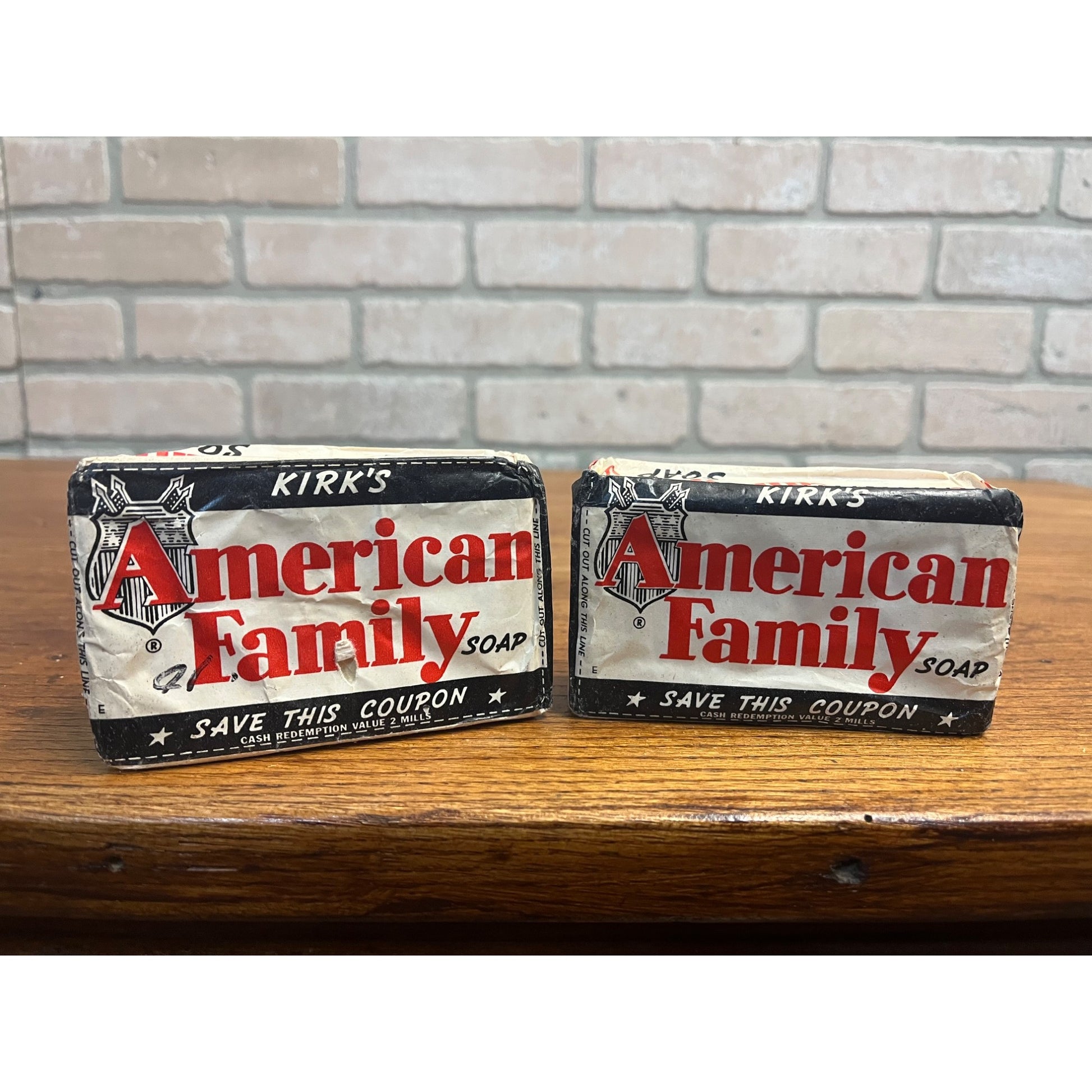 Vintage Kirk's American Family Soap Bar Lot Of 2 Unopened 1930s-40s
