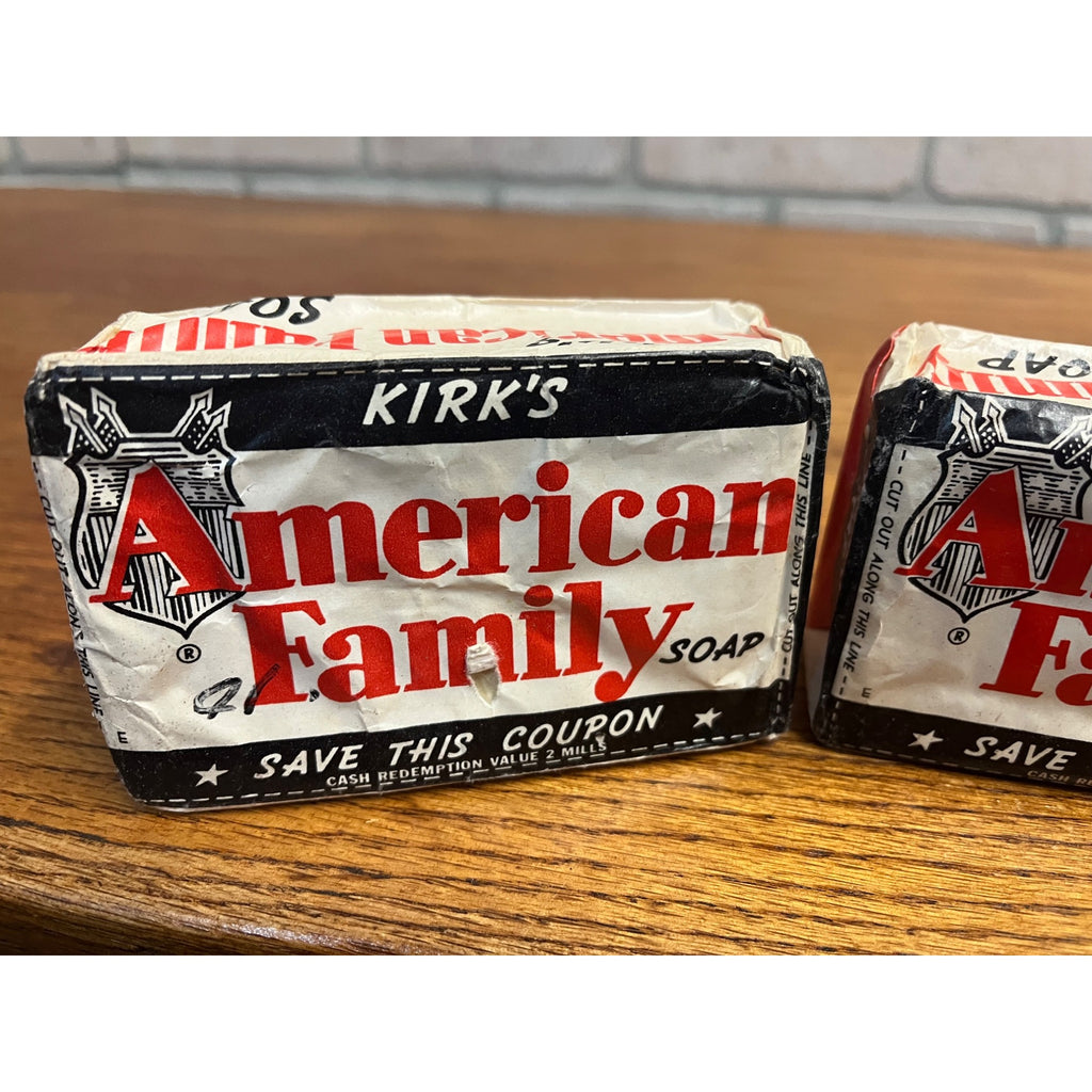 Vintage Kirk's American Family Soap Bar Lot Of 2 Unopened 1930s-40s