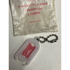 Vintage 1960s Miller High Life Beer Coin Holder Plastic Keychain NOS NEW