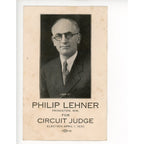 Antique Philip Lehner Princeton Wisconsin Judge Call Card Business