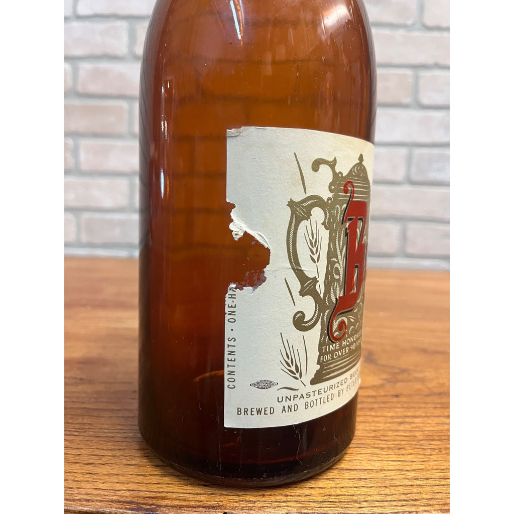 Vintage Bub's Beer Bottle Peter Bub Brewing Co. Winona MN One Half Gallon Picnic