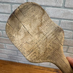 Antique Primitive 19th c. Wooden Butter Bowl w/ Paddle Scoop Farmhouse