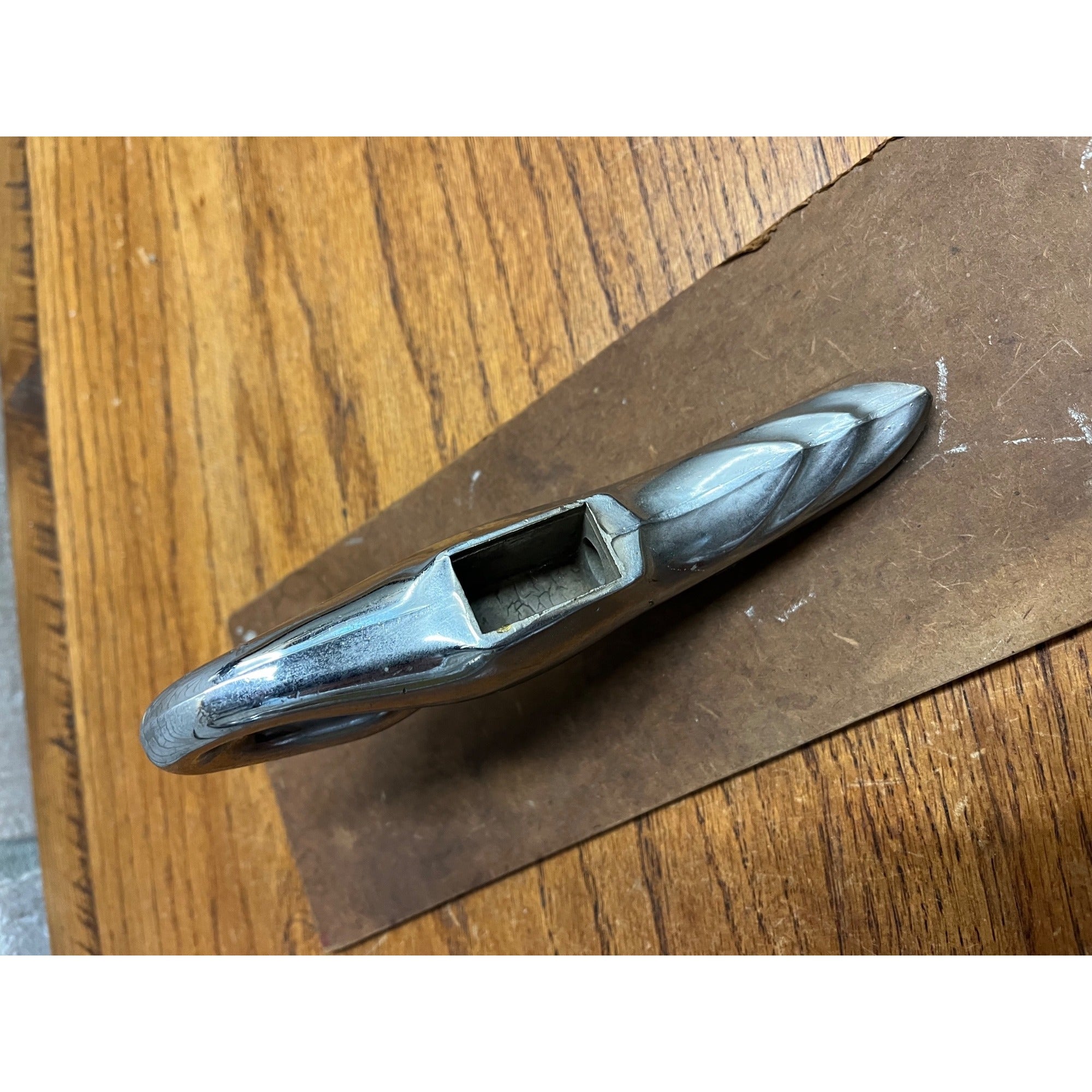 Vintage Chrome Swan Novelty Aftermarket Hood Ornament Chevy Truck Car Hot Rod