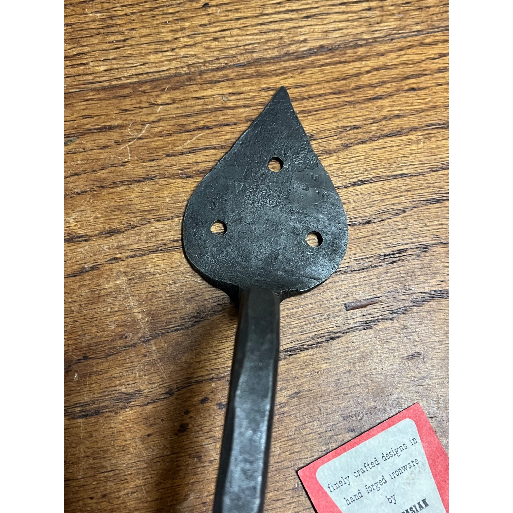 Vintage Blacksmith Hand Forged Colonial Primitive Door Pull Handle Farmhouse