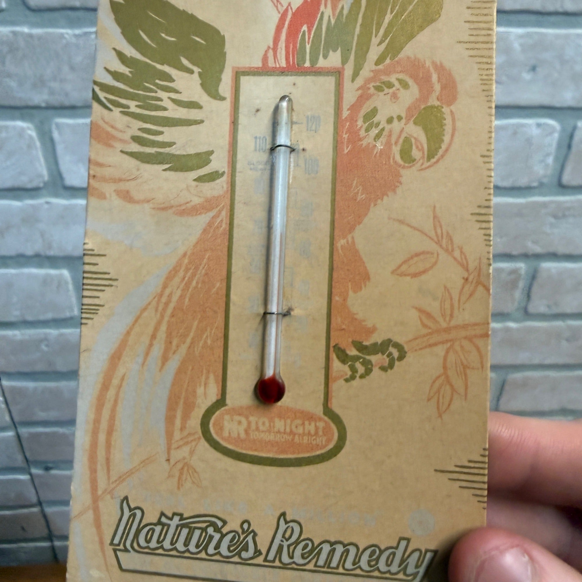 Vintage Nature’s Remedy Tums 1935 Calendar Drug Store Advertising Sign -Unused